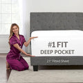 DeaLuxe Deep Pocket Full Fitted Sheet by DeaLuxeBedding