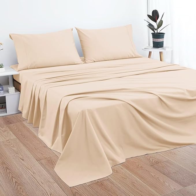 2-Pack Cotton Cal King Flat Sheet Only, 600 Thread Count 100% Egyptian Cotton - Image 7