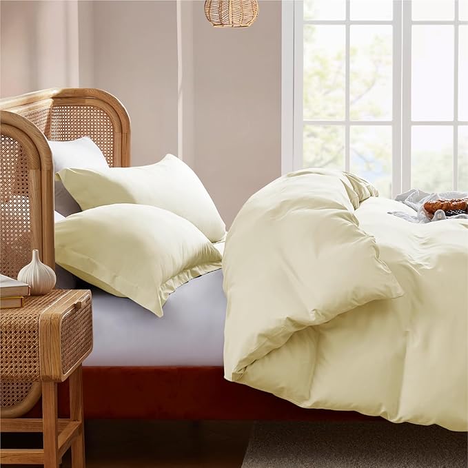 Nestl Vanilla Yellow Duvet Cover King Size - Image 7