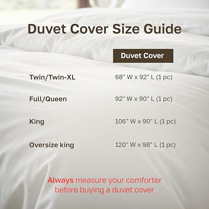 California Design Den 100% Cotton Duvet Cover King Only, Premium 400 Thread - Image 7