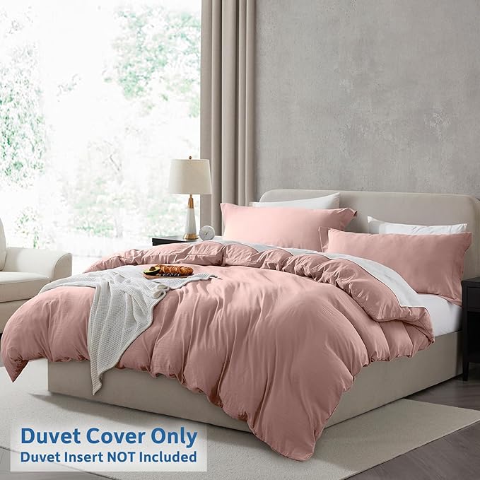 Nestl Blush Pink California King Duvet Cover Sets - Image 2