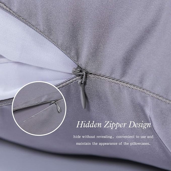 Jocoku 100% Mulberry Silk Pillowcases Set of 2 - Image 5