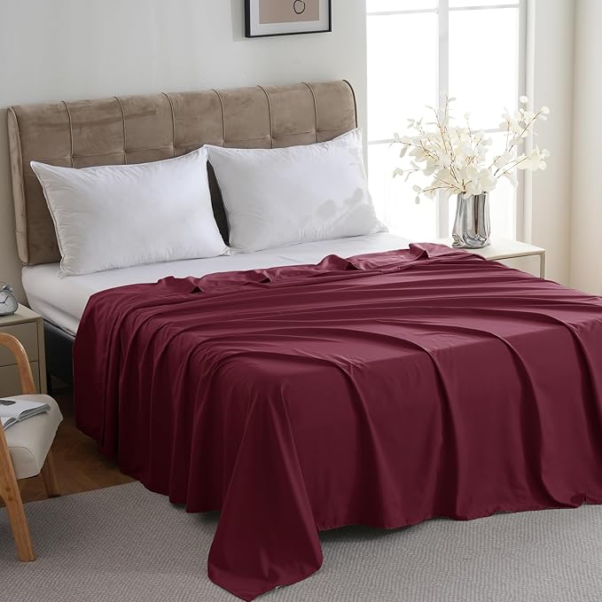 ZPECC Bulk Flat Sheets Only Twin Size 6 Pack, Easy Sort Top Bed Sheet by - Image 2