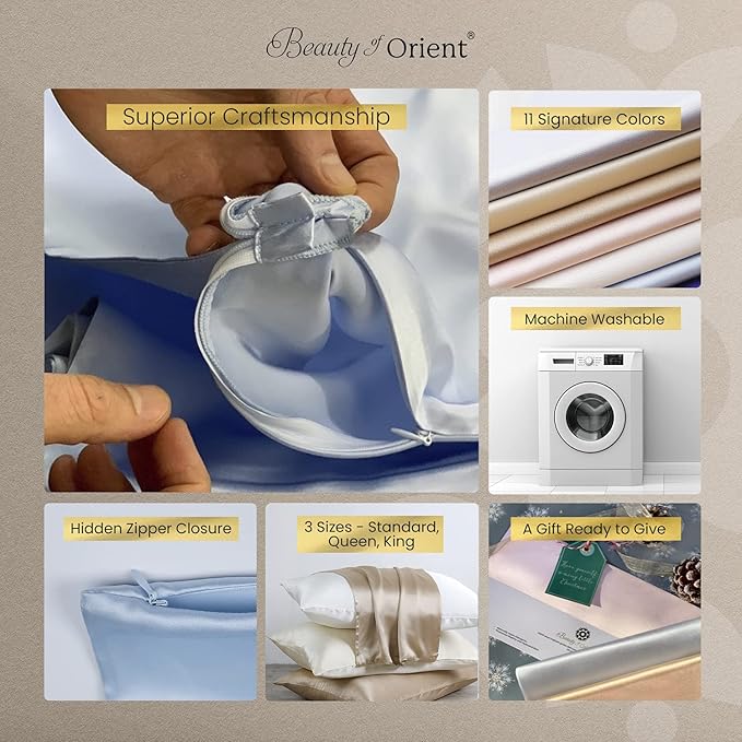 100% Pure Mulberry Silk Pillowcase - Image 5
