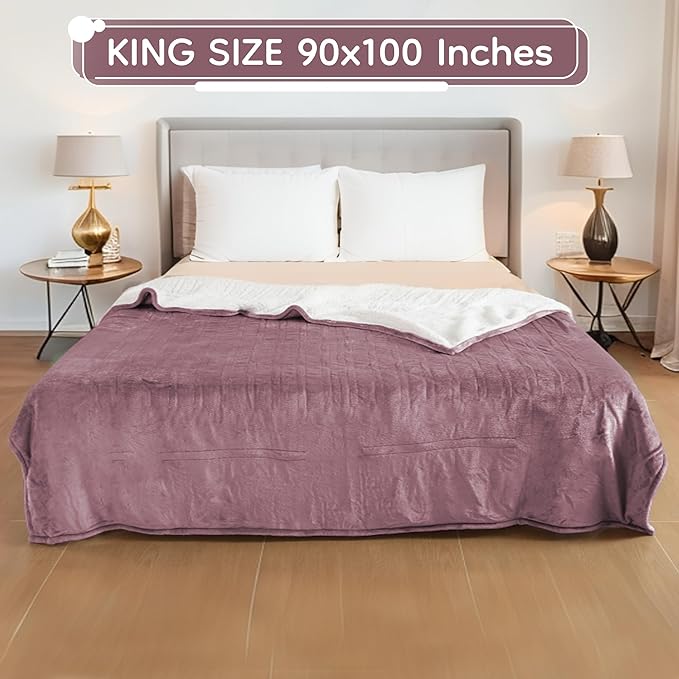LaffyLo Electric Heated Blanket King Size 90 x 100, Dual Control, Fast Heating - Image 8