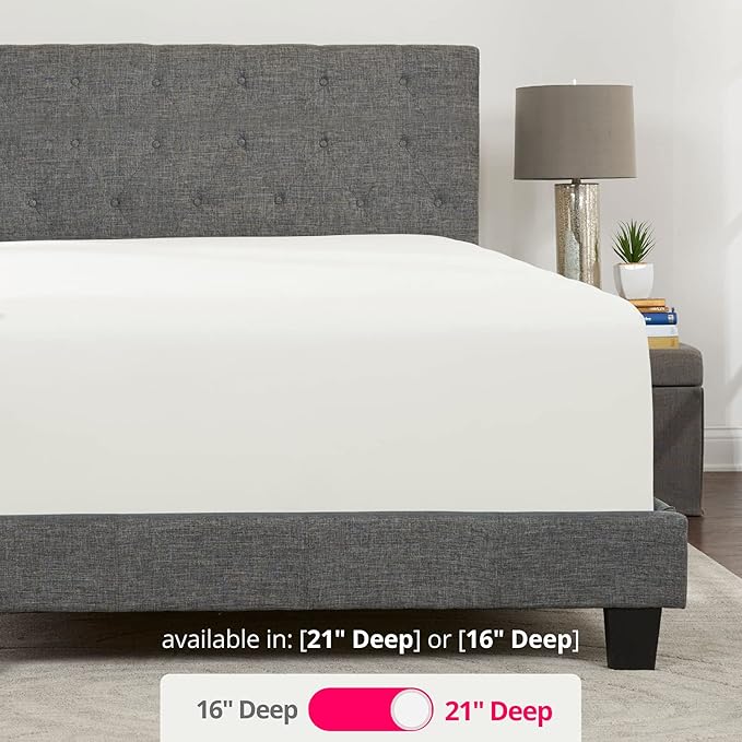 California King Fitted Sheet Deep Pocket – Cal King Fitted Sheet Only – 21” Cal - Image 3