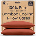 Bambaw 100% Viscose Derived from Bamboo Pillowcases King Size – Set of 2 by Bambaw