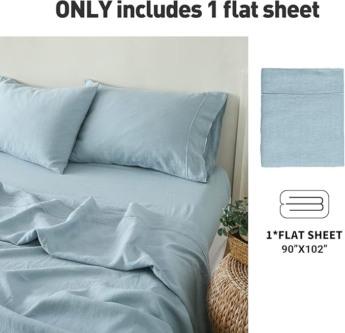 Simple&Opulence French Linen Flat Sheet - Image 5