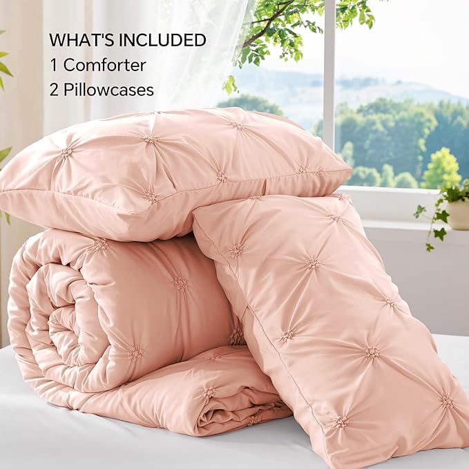 BEDELITE Dusty Pink King Size Comforter Set - Image 7