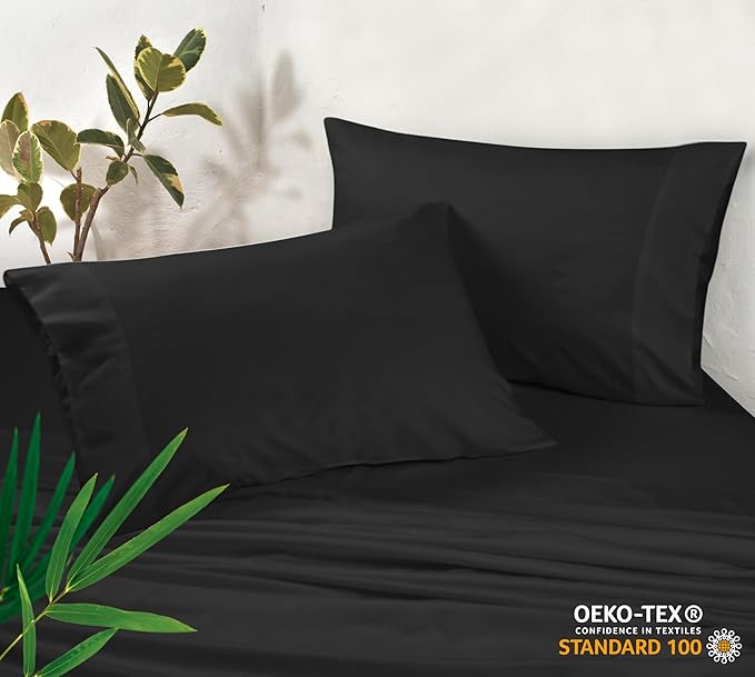 Royale Linens Cooling Pillow Cases Queen Size Set of 2-100% Rayon Derived from - Image 3
