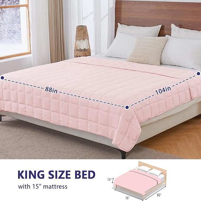 yescool Weighted Blanket for Adults Cooling Heavy Blanket for Sleeping Perfect - Image 2