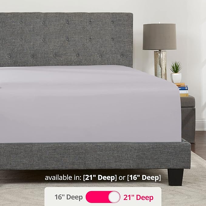 Deep Pocket Full Size Fitted Sheet – Full Fitted Sheet Only – 21” Full Size - Image 3