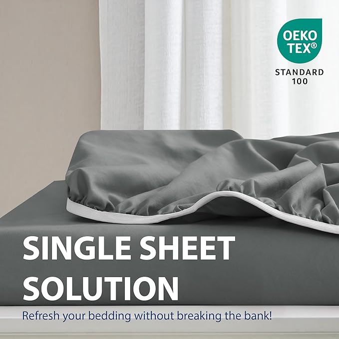 Cathay Home Twin XL Fitted Sheet - Image 2