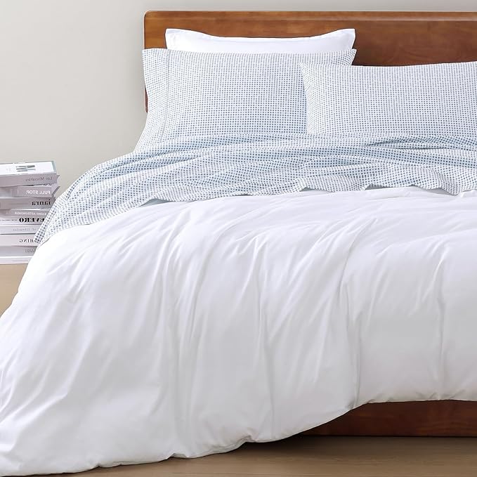 LANE LINEN 100% Organic Cotton Printed King Size Bedding Sheets & Pillowcases - Image 8