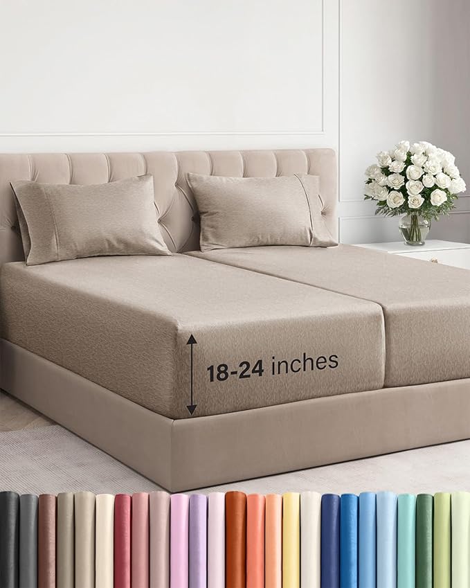 Extra Deep Split King Sheet Set by CGKUnlimited