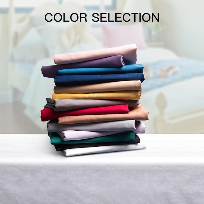 100% Cotton Queen Pillowcases Set of 2, Deep Dream 600 Thread Count Pillow Cases - Image 5