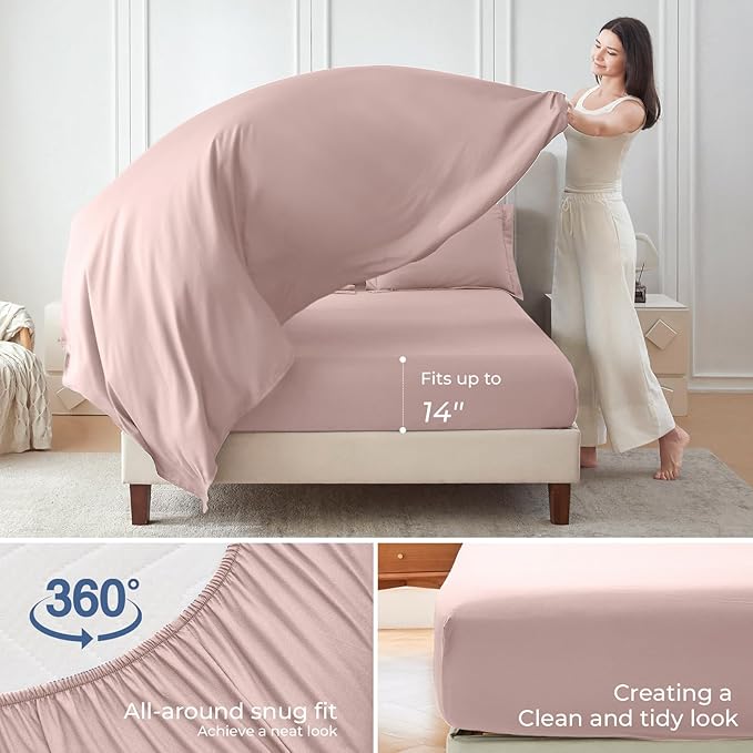 Sasttie Queen Comforter Set, 7 Pieces Bed in a Bag Queen, Complete Bedding Set - Image 4
