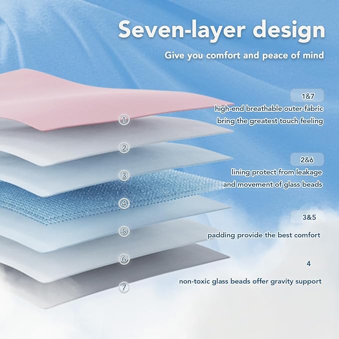 Topcee Weighted Blanket Soft Cooling Heavy Blanket Sleeping, Apply to 190-210 - Image 6