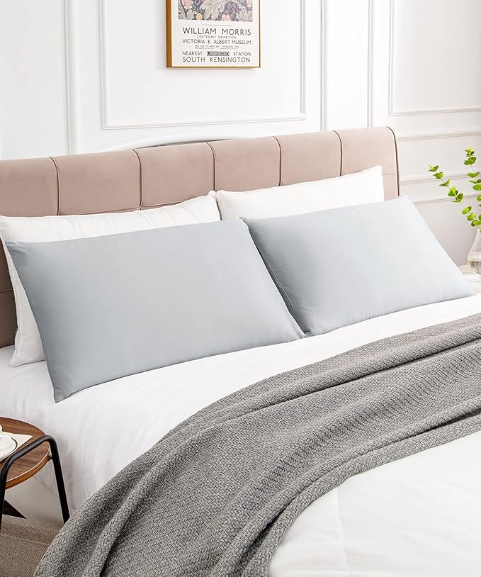 Warmstar Cotton Pillow Cases Queen Size Set of 2, 600 Thread Count Pillowcases - Image 2