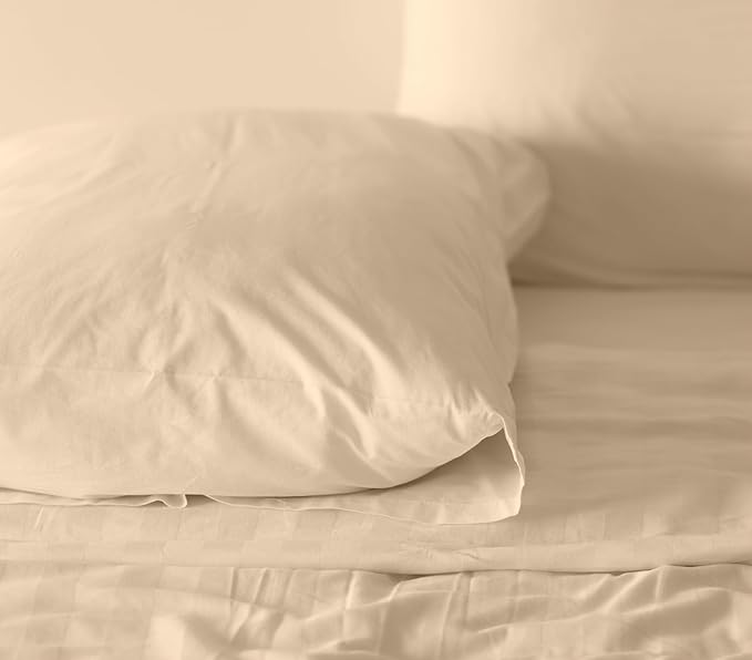 RUVANTI 100% Cotton Sheets – Full Size Percale Bedding, Cooling & Breathable - Image 8