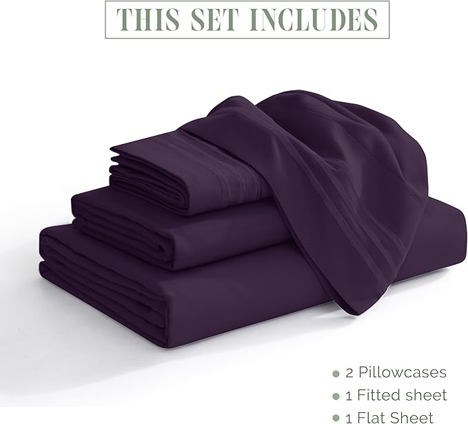Elegant Comfort Luxurious 1500 Premium Hotel Quality Microfiber Three Line - Image 3
