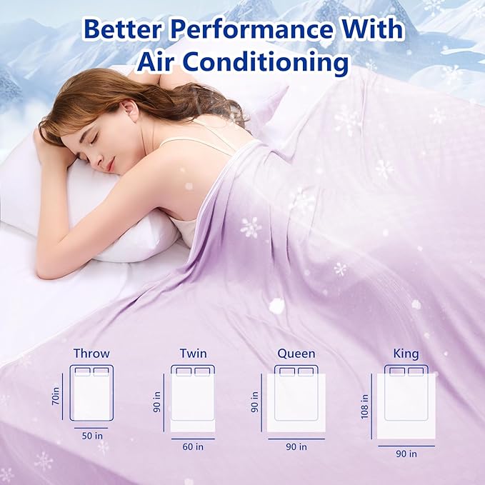 Topcee Cooling Blanket Queen Size- 90"x90" Summer Cooling Throw Blanket - Image 7