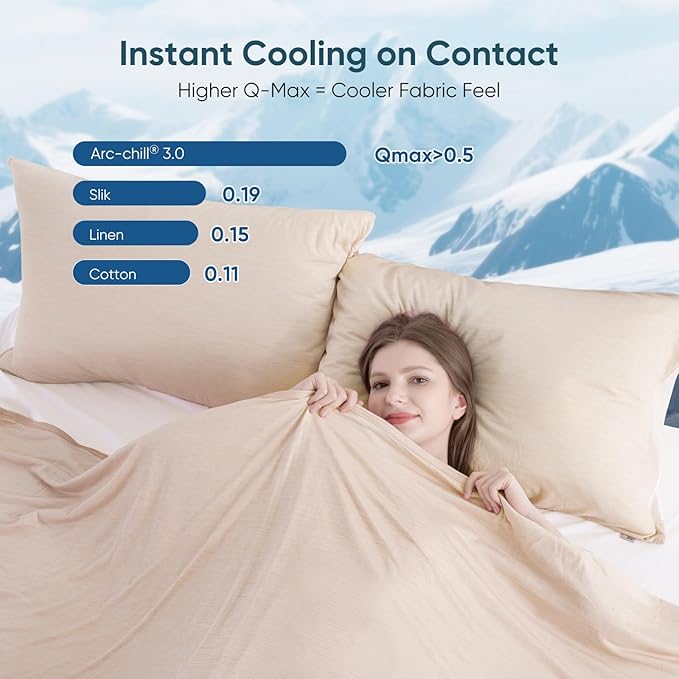 Elegear Revolutionary Cooling Blanket Queen Size Absorbs Heat, Keep - Image 3