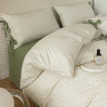 mixinni Red Floral Duvet Cover Set Full Size by mixinni