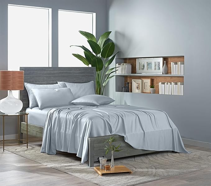 Pure Bamboo Full Sheets, Genuine 100% Organic Viscose Derived from Bamboo Bed - Image 3
