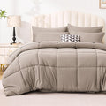 Love's cabin Twin XL Comforter Set Light Brown, 5 Pieces Twin XL Bed in a Bag by Lovescabin