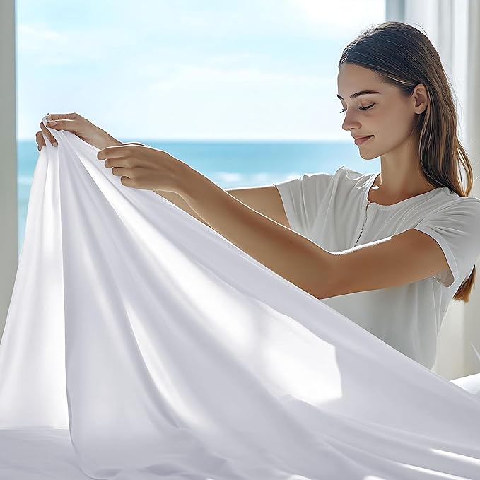 GOLD TEXTILES Full Flat Sheet 12 Pack – Brushed Microfiber Top Sheets - Image 5