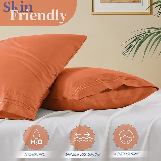 Vonty 2 Pack Standard Pillow Cases - Image 3