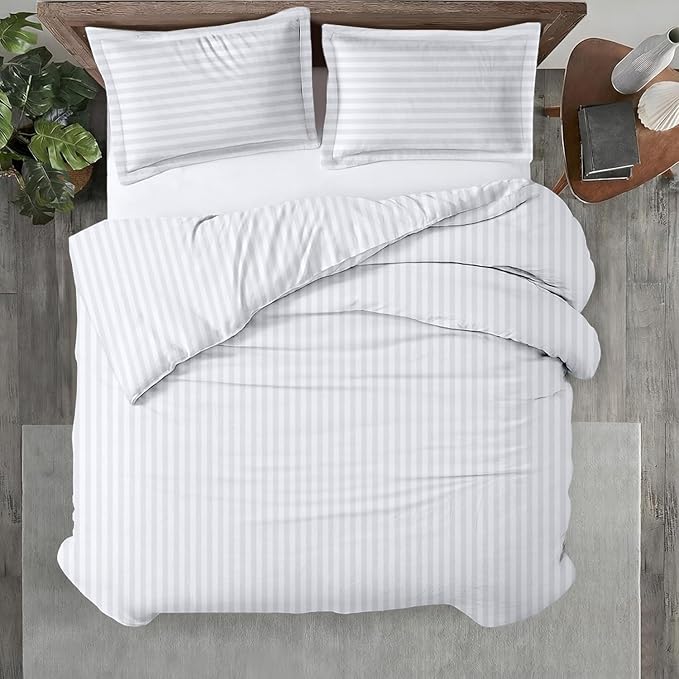 Kotton Culture 3 Pc California King Size Duvet Cover Set -100% Egyptian Cotton by KottonCulture