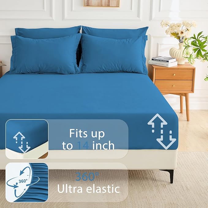 MUXHOMO 5 Pieces Twin Comforter Set, Soft Bed in a Bag Twin Size, All Season - Image 6