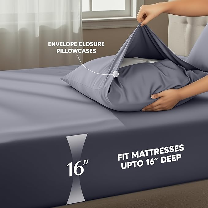 Utopia Bedding California King Size Sheet Set – 4 Piece Bed Sheets, Soft and - Image 4