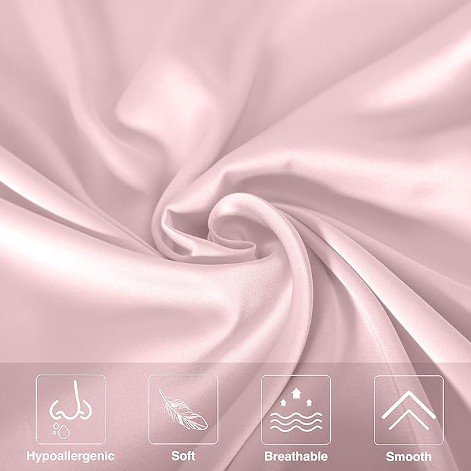 Mulberry Silk Pillowcase for Hair and Skin Queen Size 20"X 30" - Image 3