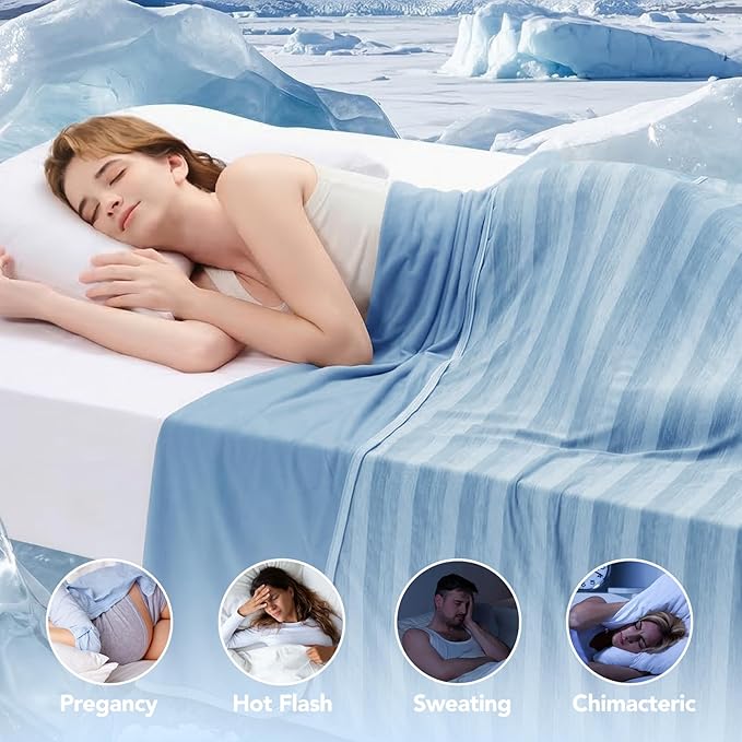GOHERO Cooling Blanket King Size- 100"x90" Summer Cooling Throw Blanket - Image 4