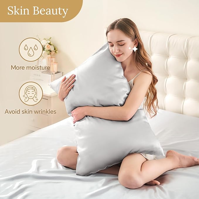 INFIIXSO Mulberry Silk Pillow Case King Size, Silk Pillowcase - Image 3