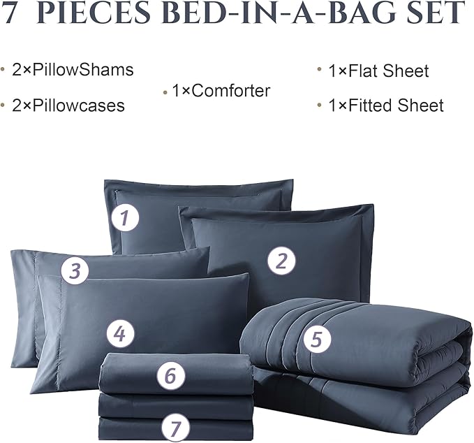 Monbix California King Size Comforter Set - Image 7