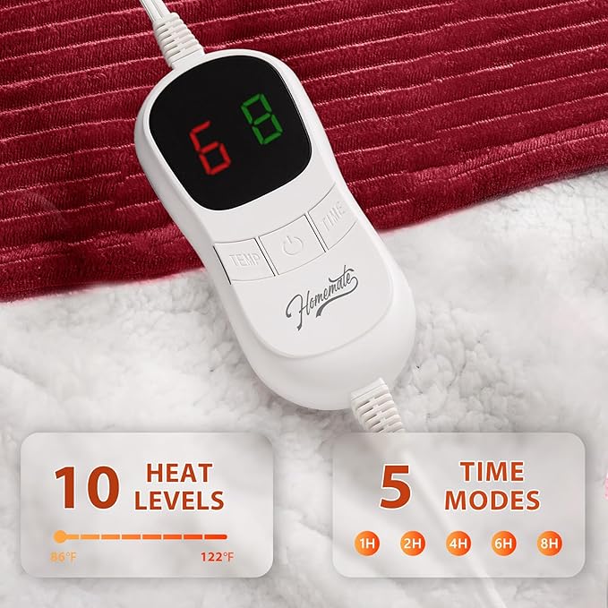 Homemate Heated Blanket Electric Throw - Image 3