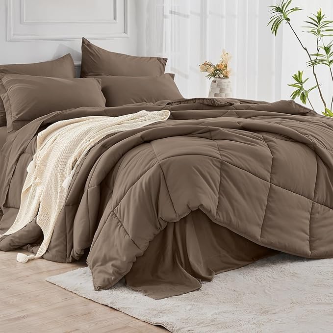 JOLLYVOGUE King Comforter Set, Ultra-Soft Bed in a Bag King Size 7 Pieces - Image 8