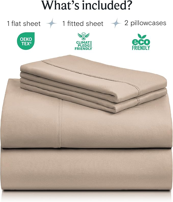 LuxClub 4 PC Queen Sheet Set, Breathable Luxury Bed Sheets, Deep Pockets 18" - Image 2