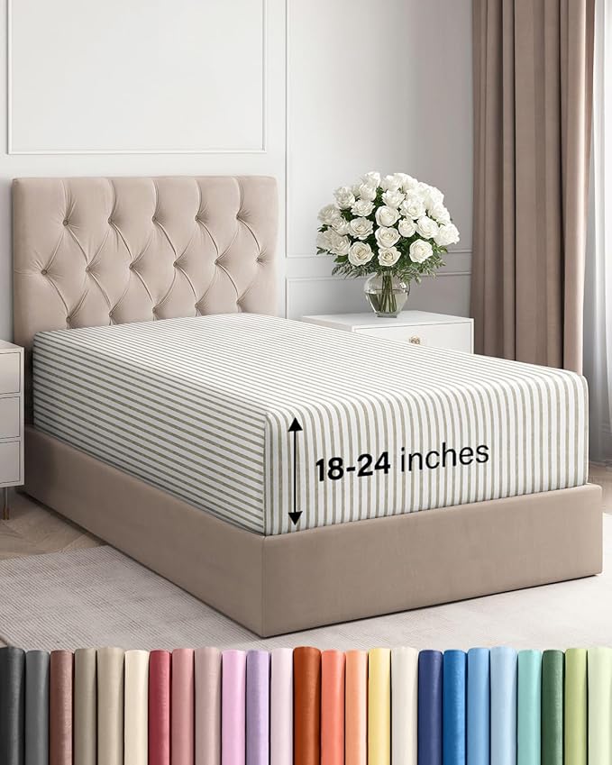 Extra Deep Twin XL Fitted Sheet by CGKUnlimited