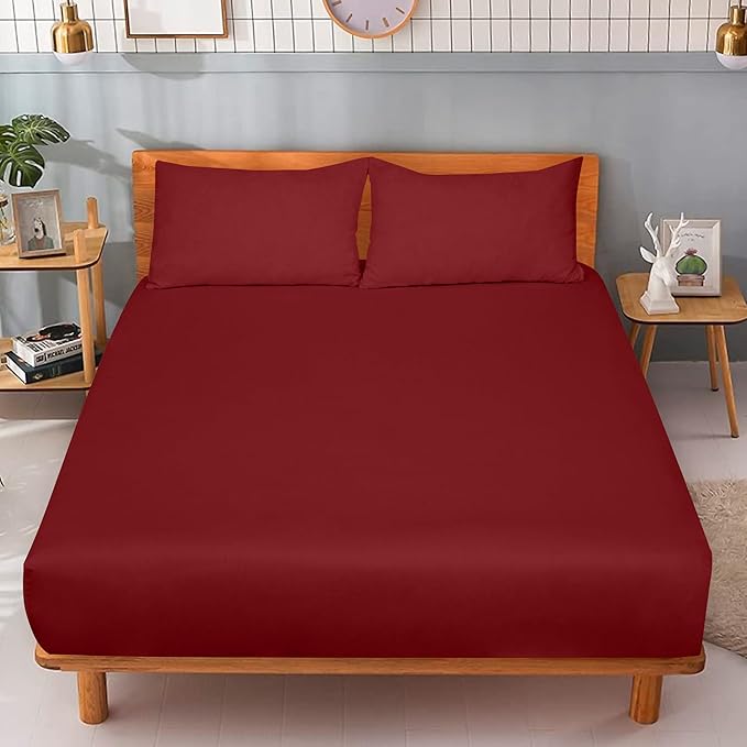 ROYALE LINENS 300 Thread Count 100% Long Staple Combed Cotton Fitted Sheet King - Image 5
