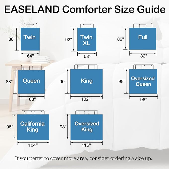 EASELAND Twin XL Down Alternative Comforter - Image 7