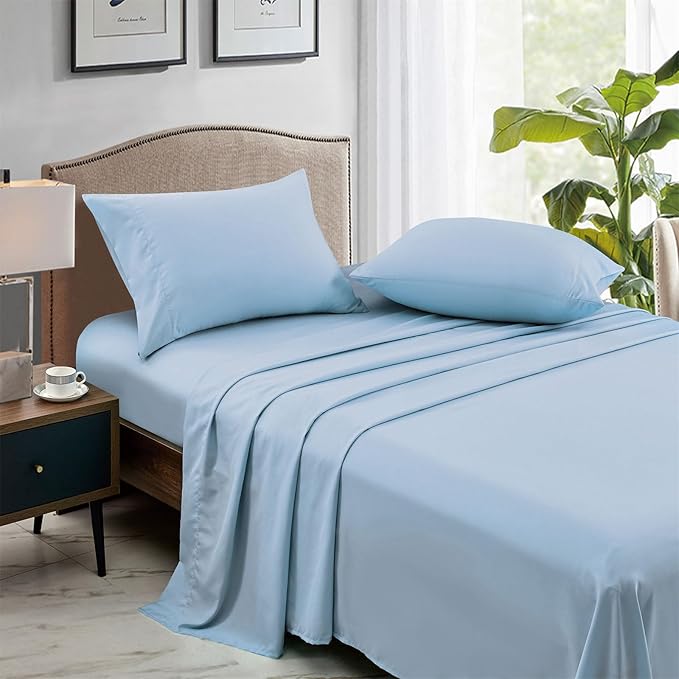 FreshCulture Full Flat Sheets Only, Soft Microfiber Bedding Sheets - Image 3