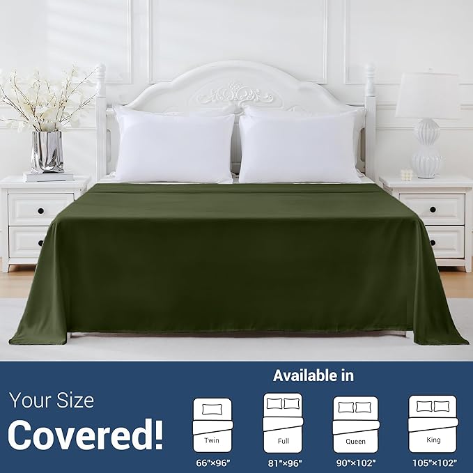 Bulk Queen Flat Sheets Only, 6 Pack Quick Sort Top Bed Sheet, Color-Coded Label - Image 5