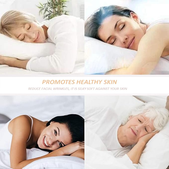 100% Silk Pillow Cases 2 Pack, Mulberry Silk Pillowcase - Image 6