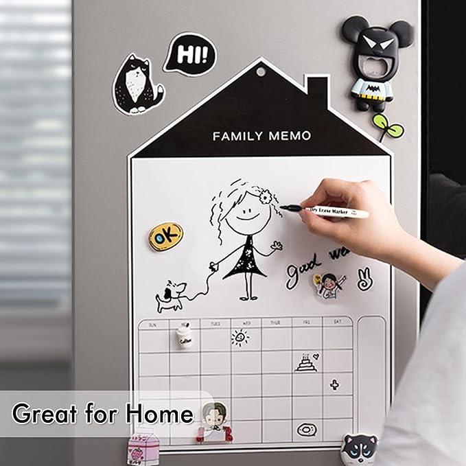 100 Bulk Pack Black Whiteboard Markers with 3 Erasers, Fine Point Dry Erase Markers Perfect For Writing on Dry-Erase Boards, Glass for School Office Home-DeskoryOffice