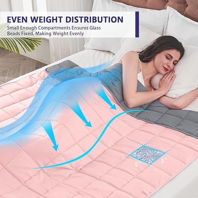 yescool Weighted Blanket for Adults Cooling Heavy Blanket for Sleeping Perfect - Image 7